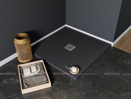 Душевой поддон Aquanet Pleasure 100х100 черный