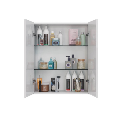 Шкаф Lemark COMBI 60см подвесной, 2-х дверный, цвет корпуса, фасада: Белый глянец