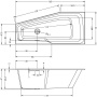 Акриловая ванна Riho Rething Space 160x75 R