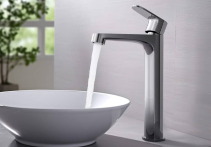 Смеситель для раковины 240, без донного клапана AQUATEK AQ1204CR ОБЕРОН