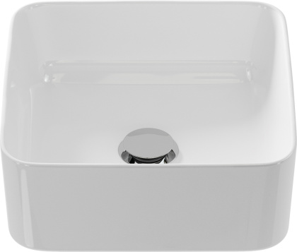 Накладная квадратная раковина CREA на столешницу размером 35 см. Накладная квадратная раковина CREA на столешницу размером 35 см.