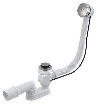 Сифон для ванны автомат комплект, металл Сифон для ванны автомат комплект, металл