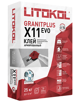 Клей плиточный X11 L0509770002 Litokol Evo granitplus (1уп/25кг) класс С1 TE