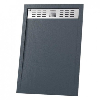 Душевой поддон RGW STМ-178G 80 x 170 см, прямоугольный, из искусственного камня, графит, 14202817-02