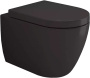 Сиденье с крышкой (soft close) Taormina/Jet Flush,дюропласт, черный матовый, A0302-004 (аналог A0300-004 (A0301-004)
