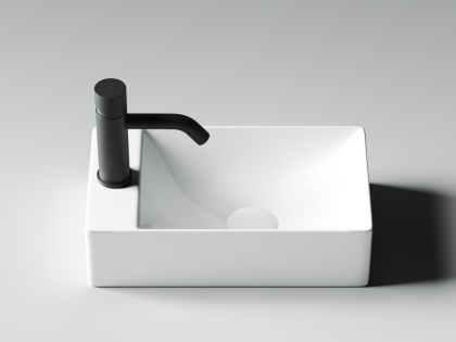 Умывальник подвесной прямоугольный (отверстие под смеситель L) Element 375*215*100мм Умывальник подвесной прямоугольный (отверстие под смеситель L) Element 375*215*100мм