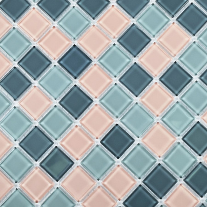 Мозаика стеклянная Set mix (чип 4*25*25) 300*300(22шт.-1.98м2), м2 Мозаика стеклянная Set mix (чип 4*25*25) 300*300(22шт.-1.98м2), м2