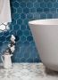 Керамическая мозаика, Hexagon big Deep Blue Glossy 95x110, Geometry Керамическая мозаика, Hexagon big Deep Blue Glossy 95x110, Geometry