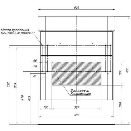 Мебель для ванной Aquanet Виченца 60 белый Мебель для ванной Aquanet Виченца 60 белый