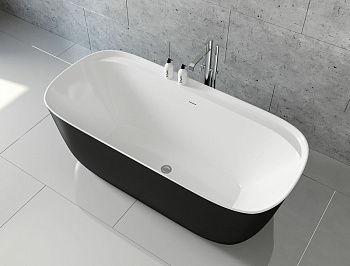 Акриловая ванна Aquanet Family Fine 170x78 95778 Matt Finish (панель Black matte)