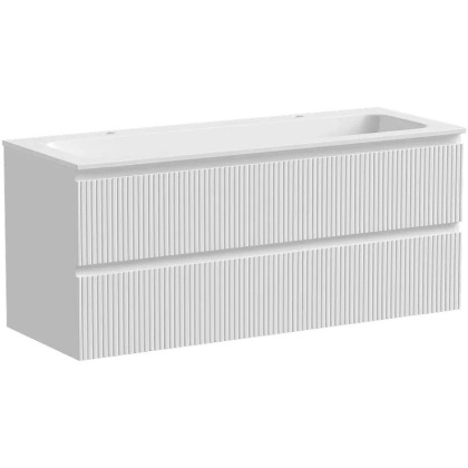 Тумба подвесная SANCOS Snob T 1195х445х500, c двумя ящиками оснащенными доводчиками, Bianco, арт.SNT120W Тумба подвесная SANCOS Snob T 1195х445х500, c двумя ящиками оснащенными доводчиками, Bianco, арт.SNT120W