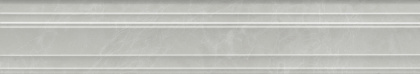 Бордюр Багет Монте Тиберио серый глянцевый обрезной 40x7,3x2,7