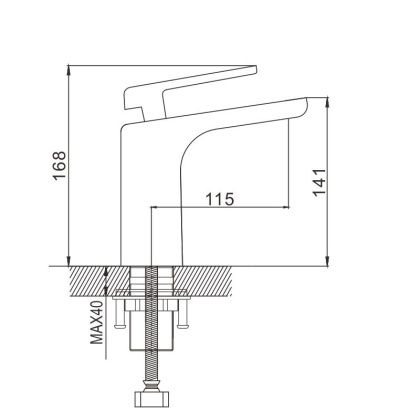 Смеситель для раковины латунь R1401F