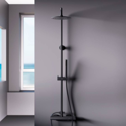 936710300 Scandinavian Pure душевая система с душевым смесителем, чёрный, шт