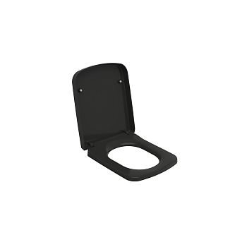 Сиденье с крышкой Scala, дюропласт, плавное опускание, черный, арт. A0312-005, шт