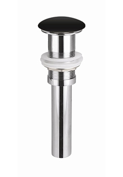 Донный клапан без перелива с керамической накладкой с системой "Click-Clack" Донный клапан без перелива с керамической накладкой с системой "Click-Clack"