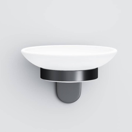 A8434222 X-Joy Стеклянная мыльница с настенным держателем