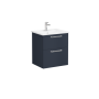 Модуль Root 60 см с квадратной раковиной, 2 ящика, матовый темно-синий