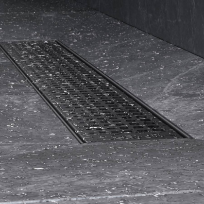 W01SC-P11-050-01BM MasterFlow Трап для душа линейный универс затвор Cut Gradient 50см цвет черн мат