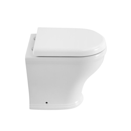 CZR-265-CBR Чаша унитаза приставного безободкового, P-trap, полное примыкание к стене  CZR-265-CBR Чаша унитаза приставного безободкового, P-trap, полное примыкание к стене