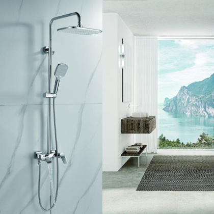 Душевая стойка со смесителем Shevanik S41 S4136 Душевая стойка со смесителем Shevanik S41 S4136