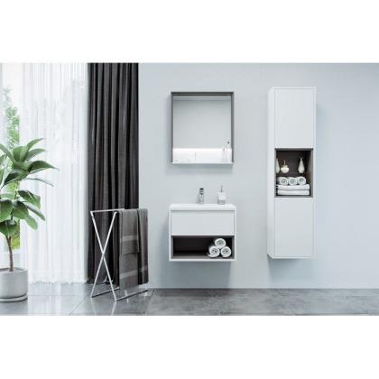 Шкаф-пенал EXCELLENT Tuto 40 см (белый/бетон) Шкаф-пенал EXCELLENT Tuto 40 см (белый/бетон)