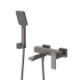 SLIDER-VD-01 Смеситель для ванны и душа однорычажный в комплекте с ручным душем, шлангом и держателем, хром