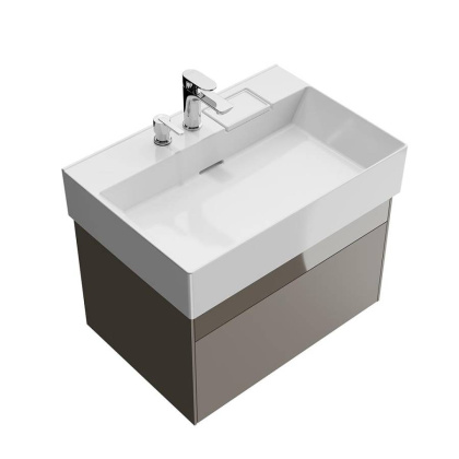 Тумба LOGICA подвесная 2 ящика 70 см, песчаный