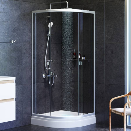 W88G-205-080MT64 X-Joy Twin Slide,  Душевое ограждение без  поддона, 80x80, профиль мат Хром