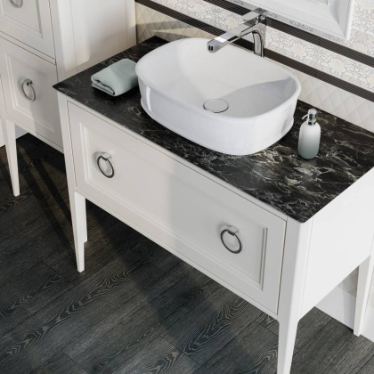 Раковина CIRCO накладная 50, белая глянцевая