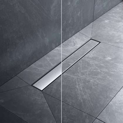 W01SC-U11-050-04SB MasterFlow Трап для душа линейный универс затвор Tile 50см цвет сталь мат