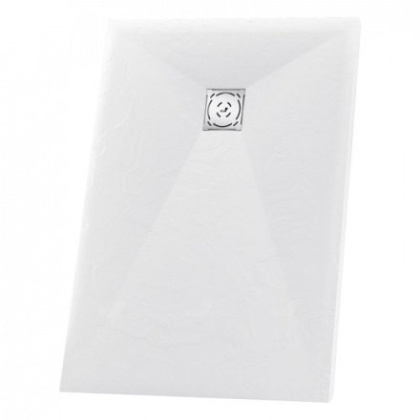 Душевой поддон RGW ST-0109W, 90 x 100 см, прямоугольный, из искусственного камня, белый, 16152910-01