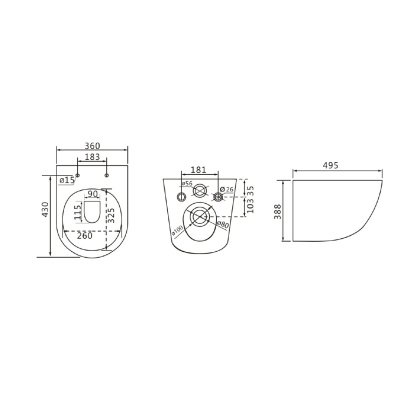 Комплект 3в1: Инсталляция Lemark PENEDA для унитазов с кнопкой смыва BIT хром матовый + унитаз подвесной безободковый  GLAZER Торнадо белый глянец