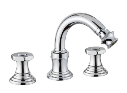 APHRODITE-BBS2-02-O Смеситель для биде на три отверстия с донным клапаном Исполнение: Бронза, Ручки: Металл  APHRODITE-BBS2-02-O Смеситель для биде на три отверстия с донным клапаном Исполнение: Бронза, Ручки: Металл