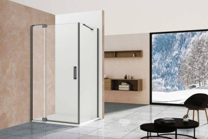 Душевой уголок Extra VSR-1E101190CLGM, 1000/1100*900, вороненая сталь, стекло прозрачное Душевой уголок Extra VSR-1E101190CLGM, 1000/1100*900, вороненая сталь, стекло прозрачное