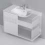 База под раковину, 2 ящика, 100 см, белый матовый M8FFUX1002WM