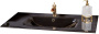 Столешница стекло 110см моноблок BLACK Столешница стекло 110см моноблок BLACK