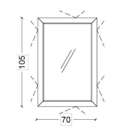 Зеркало Dolce Насыщенный синий 105x70см 567-BL Boheme Зеркало Dolce Насыщенный синий 105x70см 567-BL Boheme