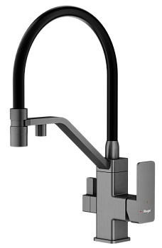 Смеситель Raglo для кухни со съемным гибким изливом, с магнитным фиксатором излива, с подключением фильтра питьевой воды R85.62.09