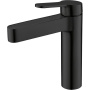 DELTA Смеситель для раковины без донного клапана, чёрный матовый, DEL-LVM-NERO