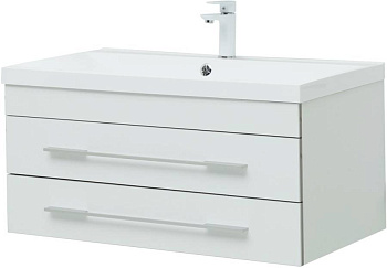 Тумба под раковину Aquanet Верона 90 New белый матовый