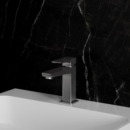 Смеситель для умывальника с донным клапаном OMNIRES PARMA PM7411IN (инокс)