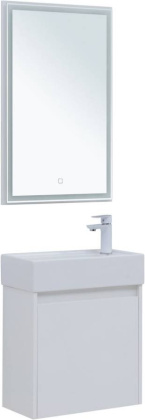 Мебель для ванной Aquanet Nova Lite 50 белый глянец (с дверецей) Мебель для ванной Aquanet Nova Lite 50 белый глянец (с дверецей)