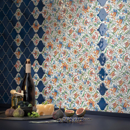 Декор Арабески Тоскана 8 глянцевый 6,5x6,5x0,7