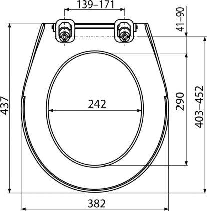 Сиденье для унитаза Antibacterial A60 AlcaPlast