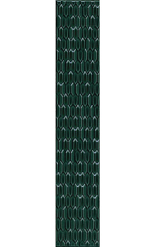 Бордюр LSB001 Левада зеленый темный глянцевый (7,1см*40см*9мм) (26шт/0,738м2) кожа, шт