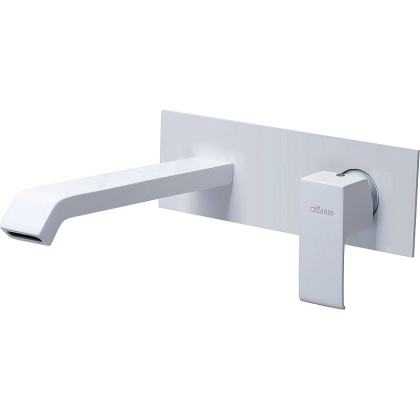 PORTA-BLI-BIO Смеситель для раковины однорычажный, с донным клапаном, исполнение белый матовый