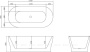Акриловая ванна BELBAGNO BB405-1700-800