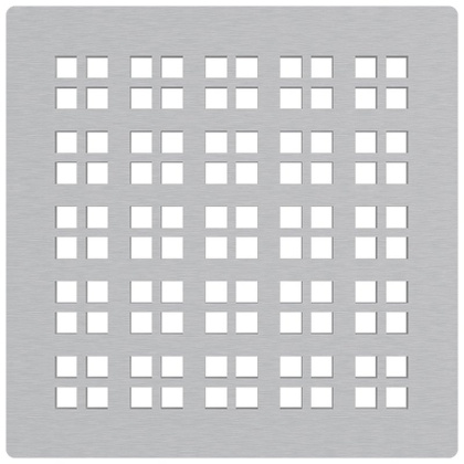 Решетка для cливных трапов из нержавеющей стали 102×102 мм, нержавеющая сталь