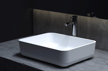 Раковина Salini GLORIA 309 1102209MRF S-Stone покраска по RAL полностью, накладная, матовая Раковина Salini GLORIA 309 1102209MRF S-Stone покраска по RAL полностью, накладная, матовая